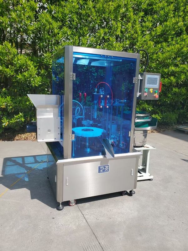 220V 50Hz 2kW ปากกาอัตโนมัติเครื่องพ่นสารเคมีบรรจุและเครื่องสูงสุดที่มีปริมาณการบรรจุ 1500-2000BPH และ 5-50ml