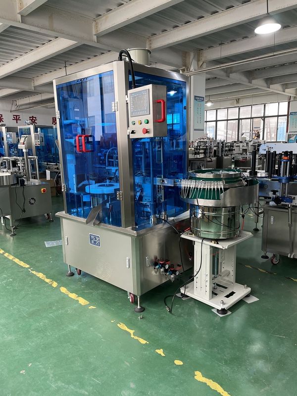 220V 50Hz 2kW ปากกาอัตโนมัติเครื่องพ่นสารเคมีบรรจุและเครื่องสูงสุดที่มีปริมาณการบรรจุ 1500-2000BPH และ 5-50ml