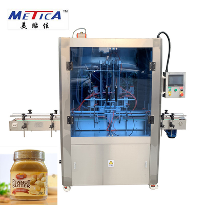 เครื่องบรรจุขวดอัตโนมัติสำหรับเนยถั่ว 1000bph - 1500bph