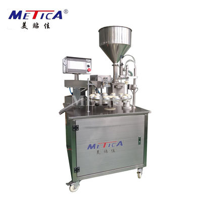 เครื่องบรรจุและปิดผนึกหลอดกึ่งอัตโนมัติ Touch Screen Tube Filler Sealer