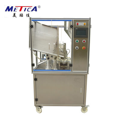PLC เครื่องบรรจุและปิดผนึกท่ออลูมิเนียมด้วย 0.6MPa Air Supply