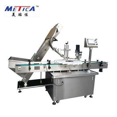 1kw Lug Capping Machine ประเภทโรตารี่ Twist Off Bottle Capper Equipment