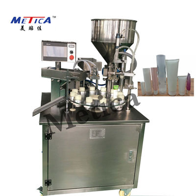 เครื่องบรรจุและปิดผนึกยาสีฟันกึ่งอัตโนมัติ 25BPM 40L Hopper Volume