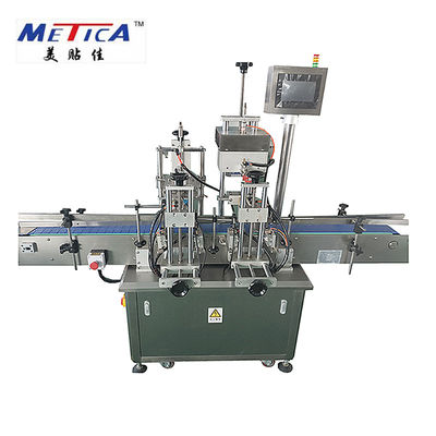 0.6MPa เครื่องปิดฝาขวดกึ่งอัตโนมัติเครื่องกำหนดเส้นตรงสำหรับ Ropp Cap