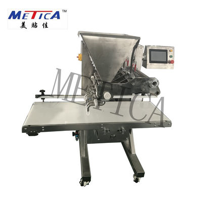 เครื่องบรรจุแป้งเค้กควบคุม PLC 2000BPH-3000BPH พร้อมหัวฉีด 8 หัว