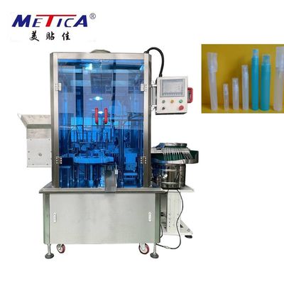 220V 50Hz 2kW ปากกาอัตโนมัติเครื่องพ่นสารเคมีบรรจุและเครื่องสูงสุดที่มีปริมาณการบรรจุ 1500-2000BPH และ 5-50ml