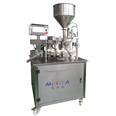 หน้าจอสัมผัส 40L Hopper Tube บรรจุและปิดผนึกเครื่อง 1000bph